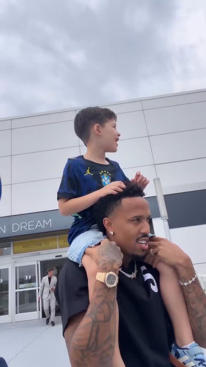 Matteo e Eder Militão — Foto: Reprodução/ Instagram