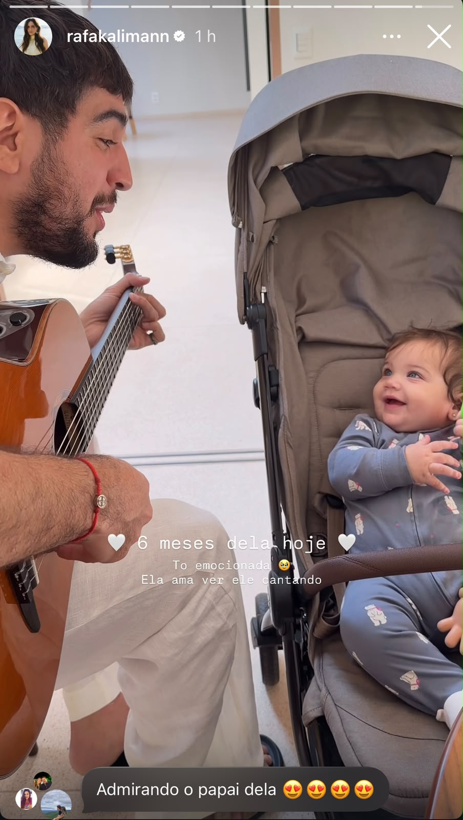 Rafa Kalimann celebra 6 meses da filha, fruto da união com Nattan - Foto: Reprodução / Instagram @rafakalimann 