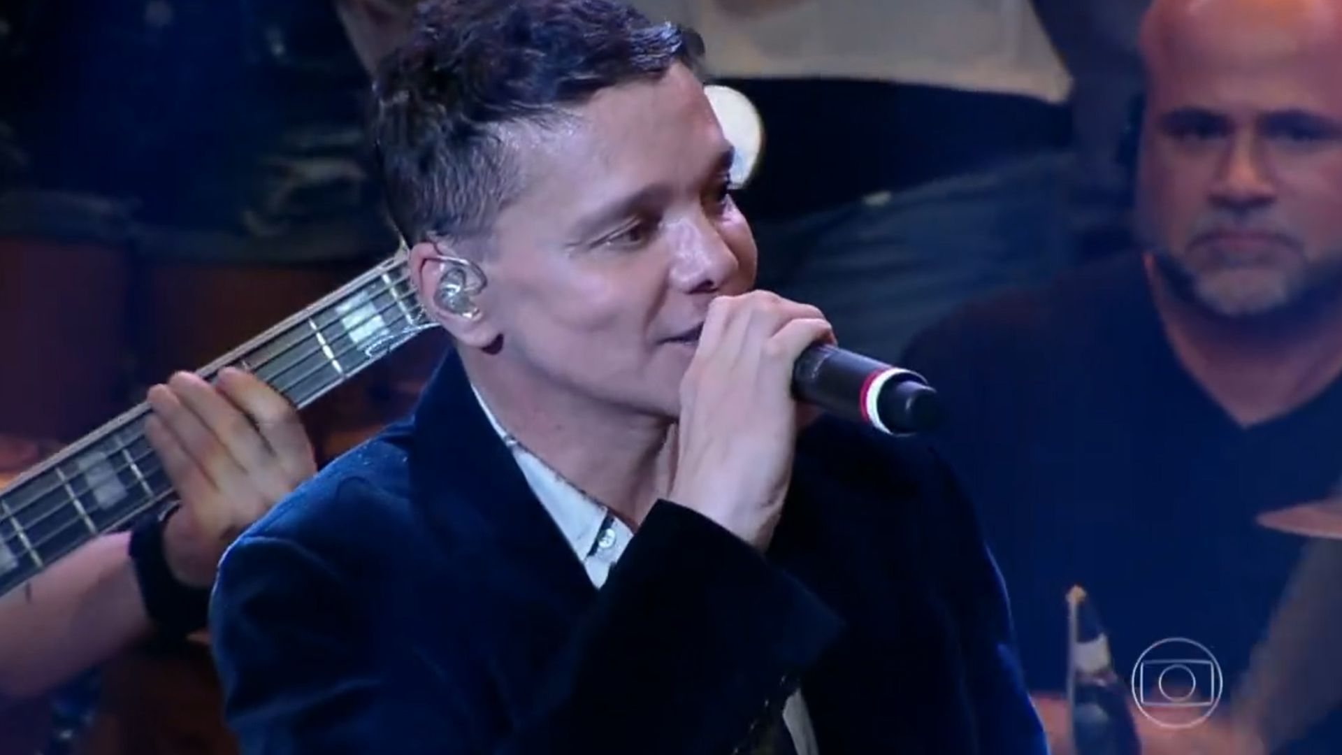 Cantor Netinho no programa Altas Horas, em 2014 - Foto: Reprodução / TV Globo