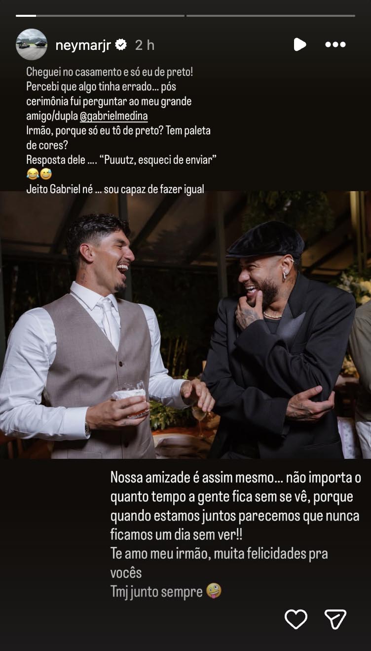 Post de Neymar - Foto: Reprodução / Instagram