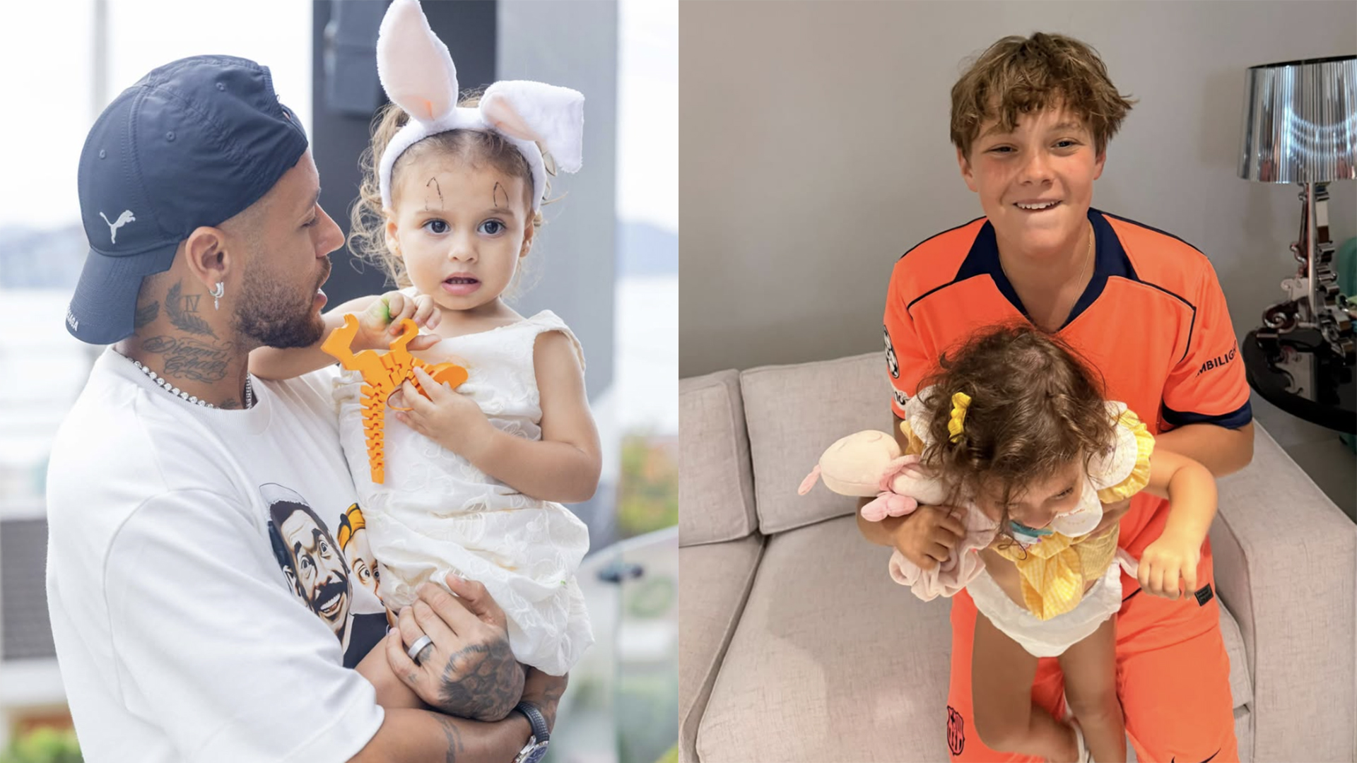 Lembrancinha da festa de Helena, filha de Neymar, foi feita pelo irm&atilde;o mais velho, Davi Lucca
