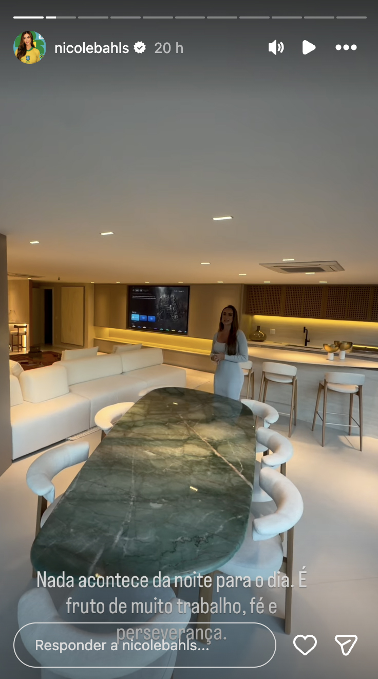 Novo apartamento de Nicole Bahls no Rio de Janeiro - Foto: Reprodução / Instagram