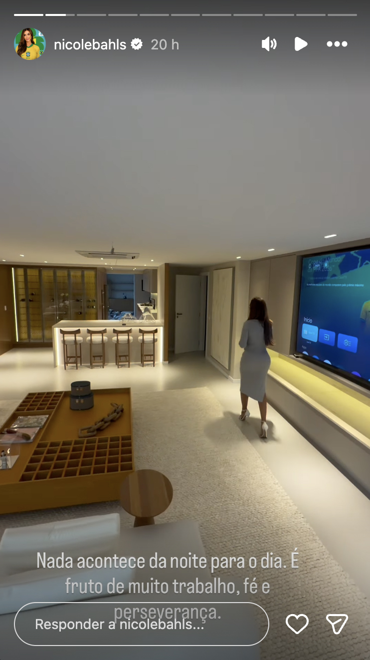 Novo apartamento de Nicole Bahls no Rio de Janeiro - Foto: Reprodução / Instagram