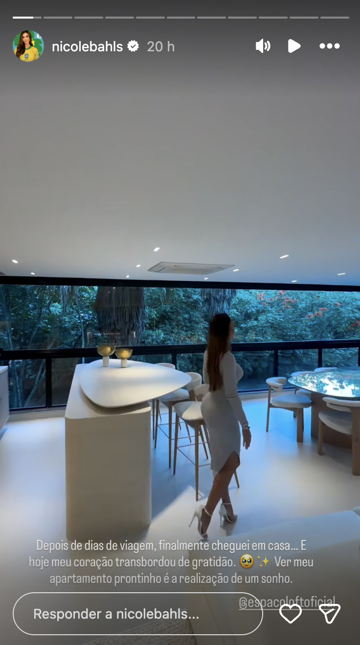 Novo apartamento de Nicole Bahls no Rio de Janeiro - Foto: Reprodução / Instagram