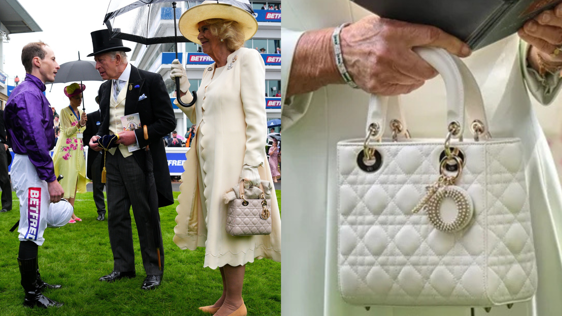 Rainha Camilla usando bolsa Lady Dior - Foto: Getty Images