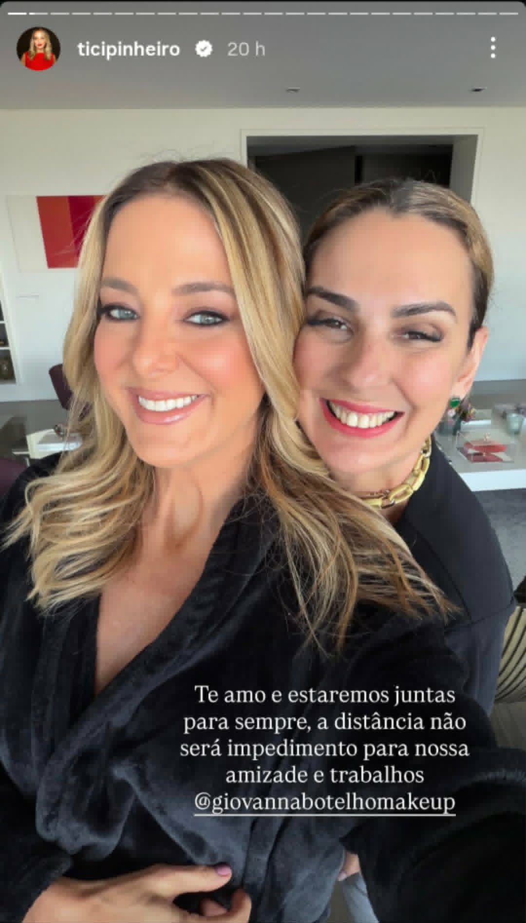 Ticiane Pinheiro mostra despedida antes de se mudar para o RJ - Foto: Reprodução/Instagram