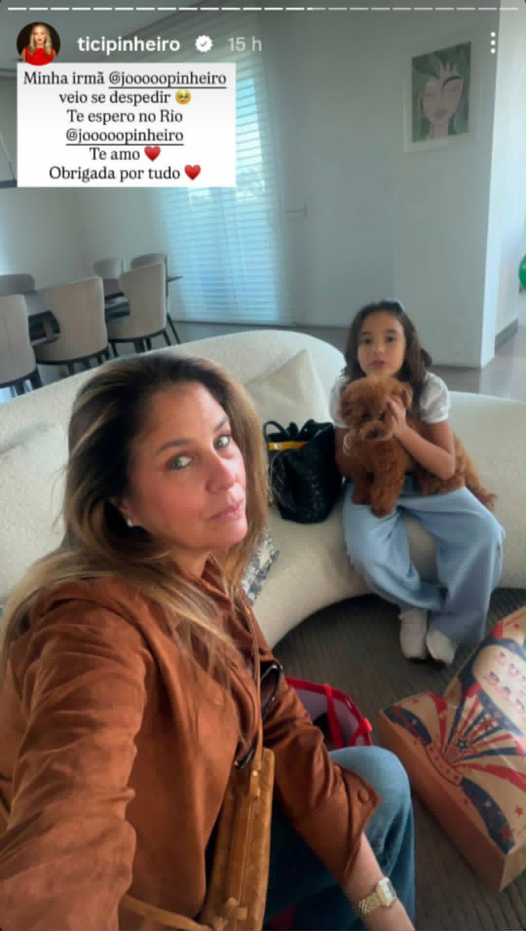 Ticiane Pinheiro mostra despedida antes de se mudar para o RJ - Foto: Reprodução/Instagram