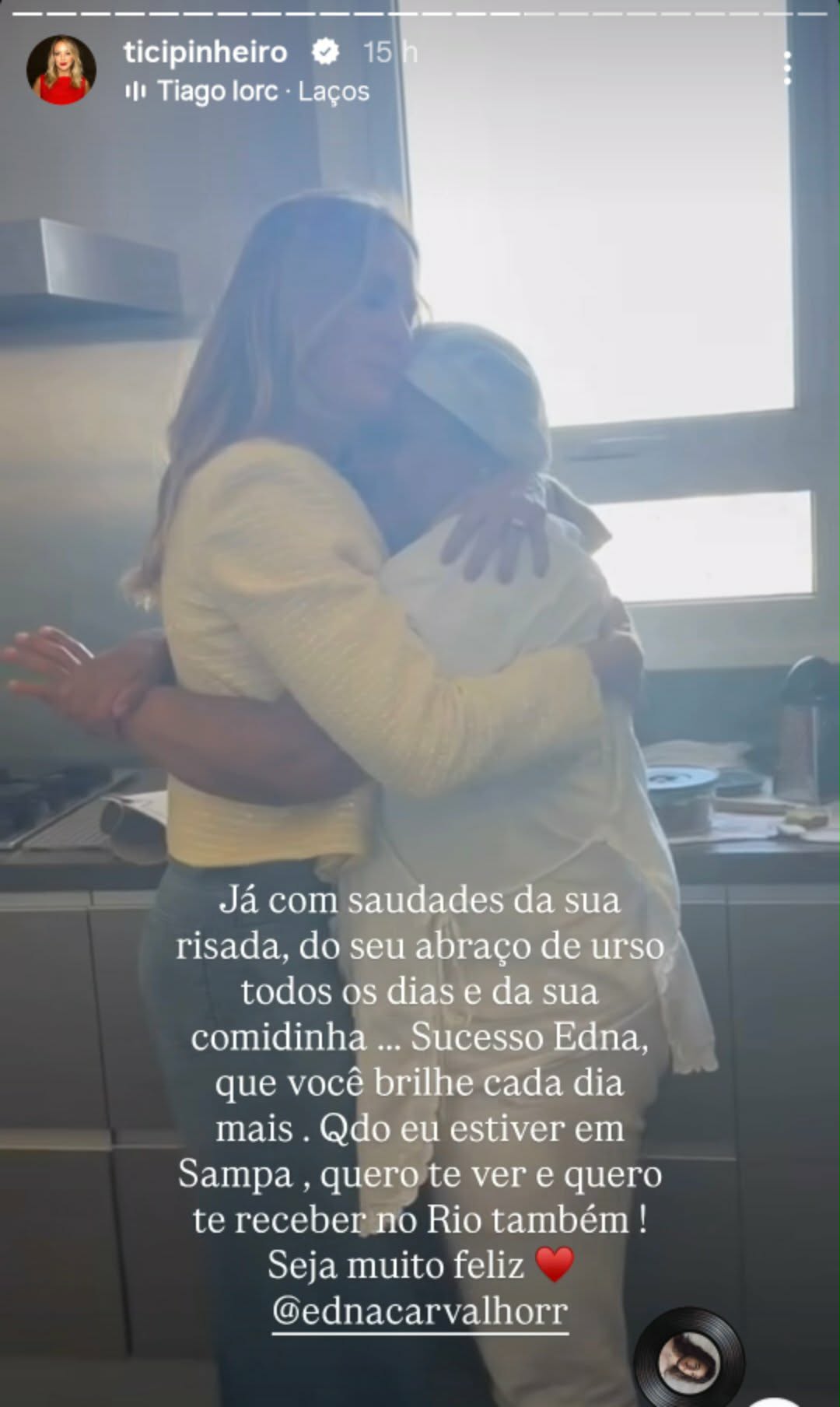 Ticiane Pinheiro mostra despedida antes de se mudar para o RJ - Foto: Reprodução/Instagram