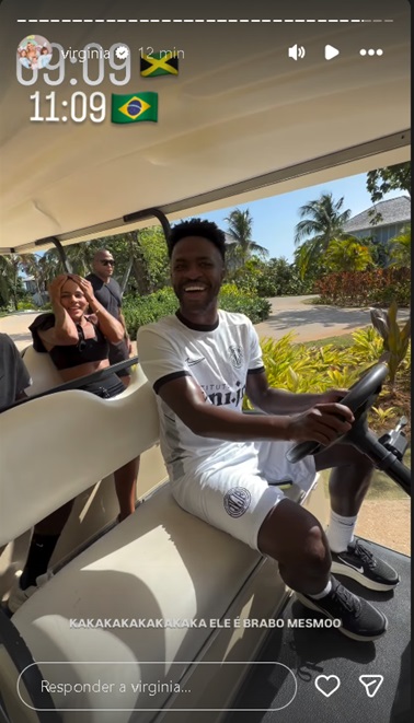 Virginia e Vini Jr estendem férias românticas em Montego Bay, na Jamaica — Foto: Reprodução/Instagram