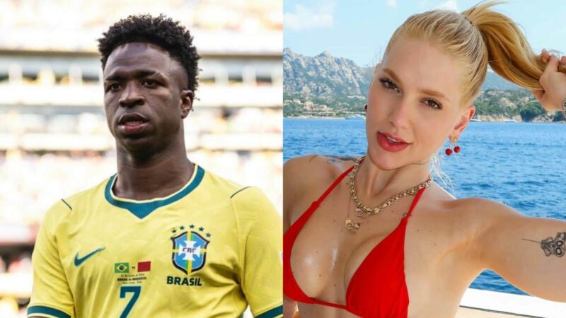 Jornal inglês critica Vini Jr. por ele viajar com Virginia após derrota do Brasil na Copa do Mundo