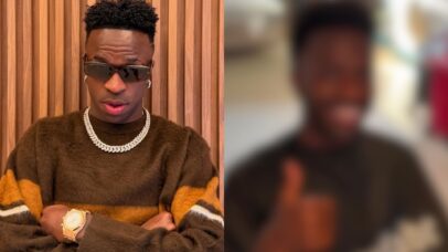 Mudou muito? Vini Jr impressiona ao surgir com novo visual durante f&eacute;rias com Virginia
