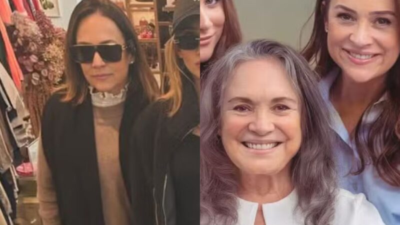 Como ela cresceu! Gabriela Duarte surge em cliques raros ao lado da filha mais velha