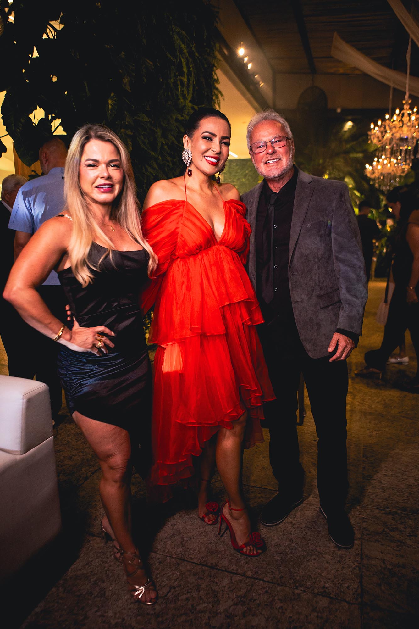 Gardênia Cavalcanti com Kadu Moliterno e Cristianne Moliterno - Foto: Improvemntbr