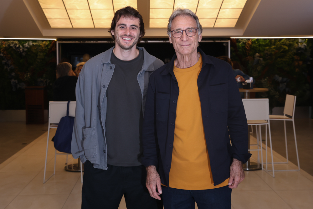 Herson Capri ao lado do filho, Lucas Capri — Foto: Roberto Filho / BRAZIL NEWS.