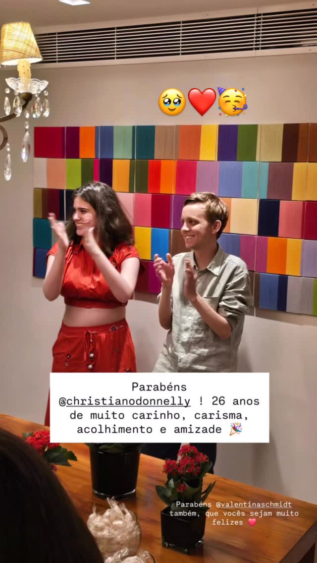 Filha de Tadeu Schmidt, Valentina Schmidt e o psicólogo Cristiano Donnelly Vaz — Foto: Reprodução/Instagram