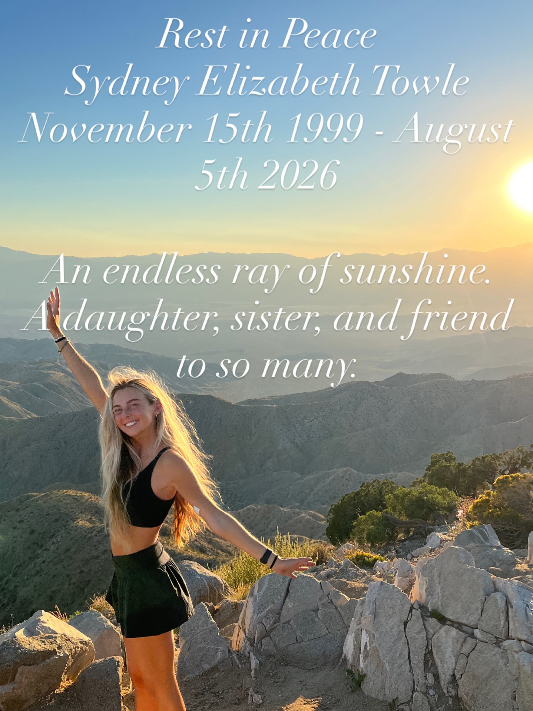 Sydney Towle, influenciadora de 26 anos, morreu de câncer raro — Foto: Reprodução/Instagram
