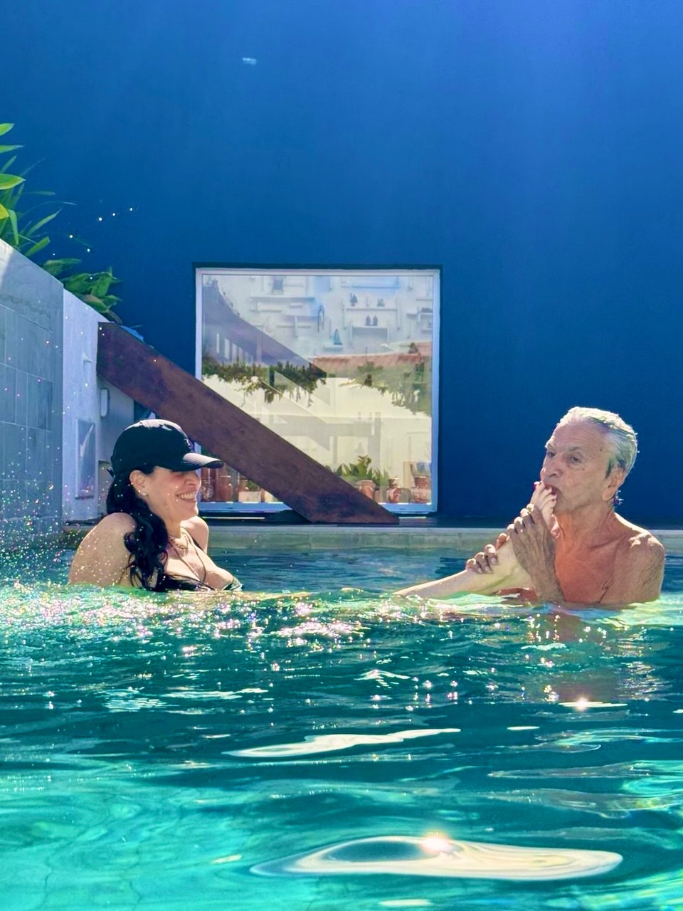 Paula Lavigne comemora aniversário de Caetano Veloso — Foto: Reprodução do Instagram