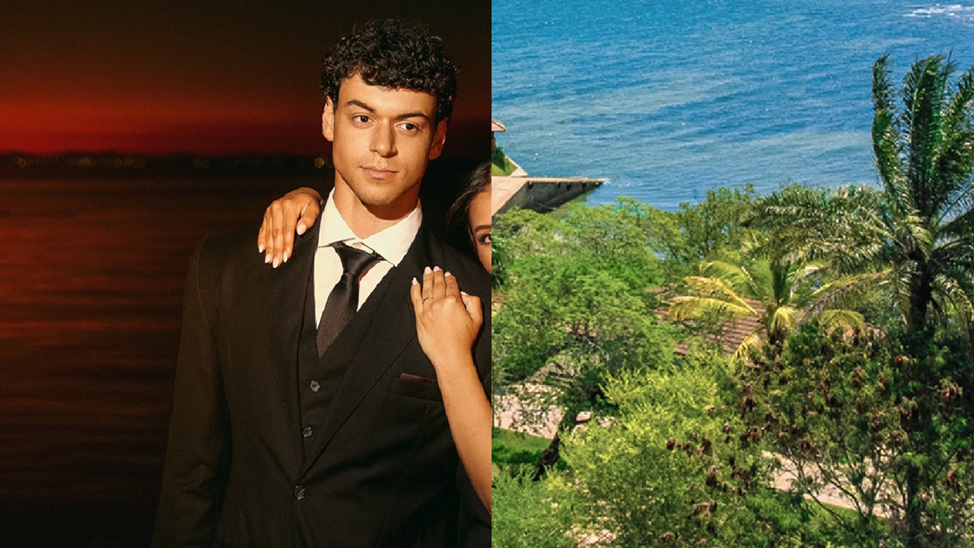 Aos 22 anos, filho de Carla Perez se casa com fisiculturista em ref&uacute;gio paradis&iacute;aco que une praia e campo