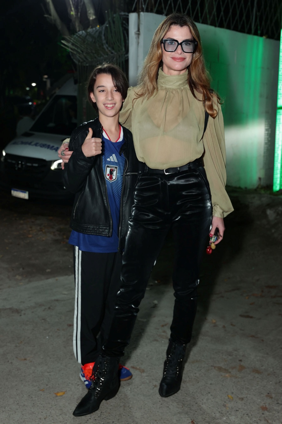 Alinne Moraes com o filho