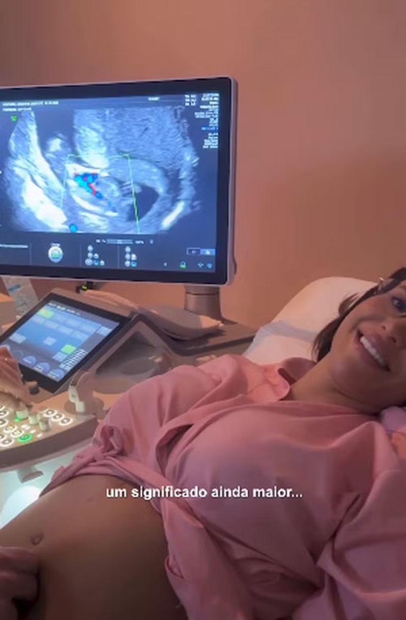 Jheny Santucci espera  mais um filho de Arthur Aguiar — Foto: Reprodução/Instagram