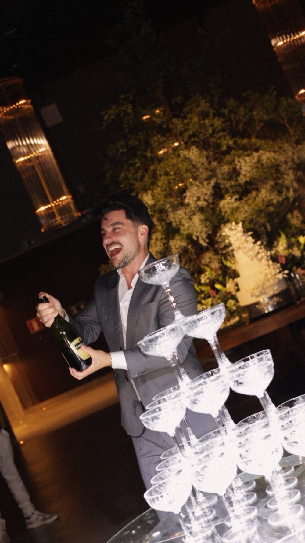 Guilherme Leicam na festa pré-wedding - Foto: Reprodução / Instagram @guilhermeleicam @annaclaraleicam