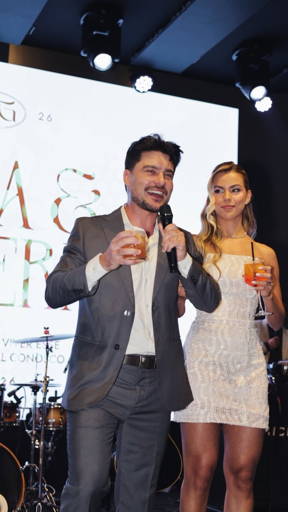 Guilherme Leicam e a esposa, Anna Clara, na festa pré-wedding - Foto: Reprodução / Instagram @guilhermeleicam @annaclaraleicam
