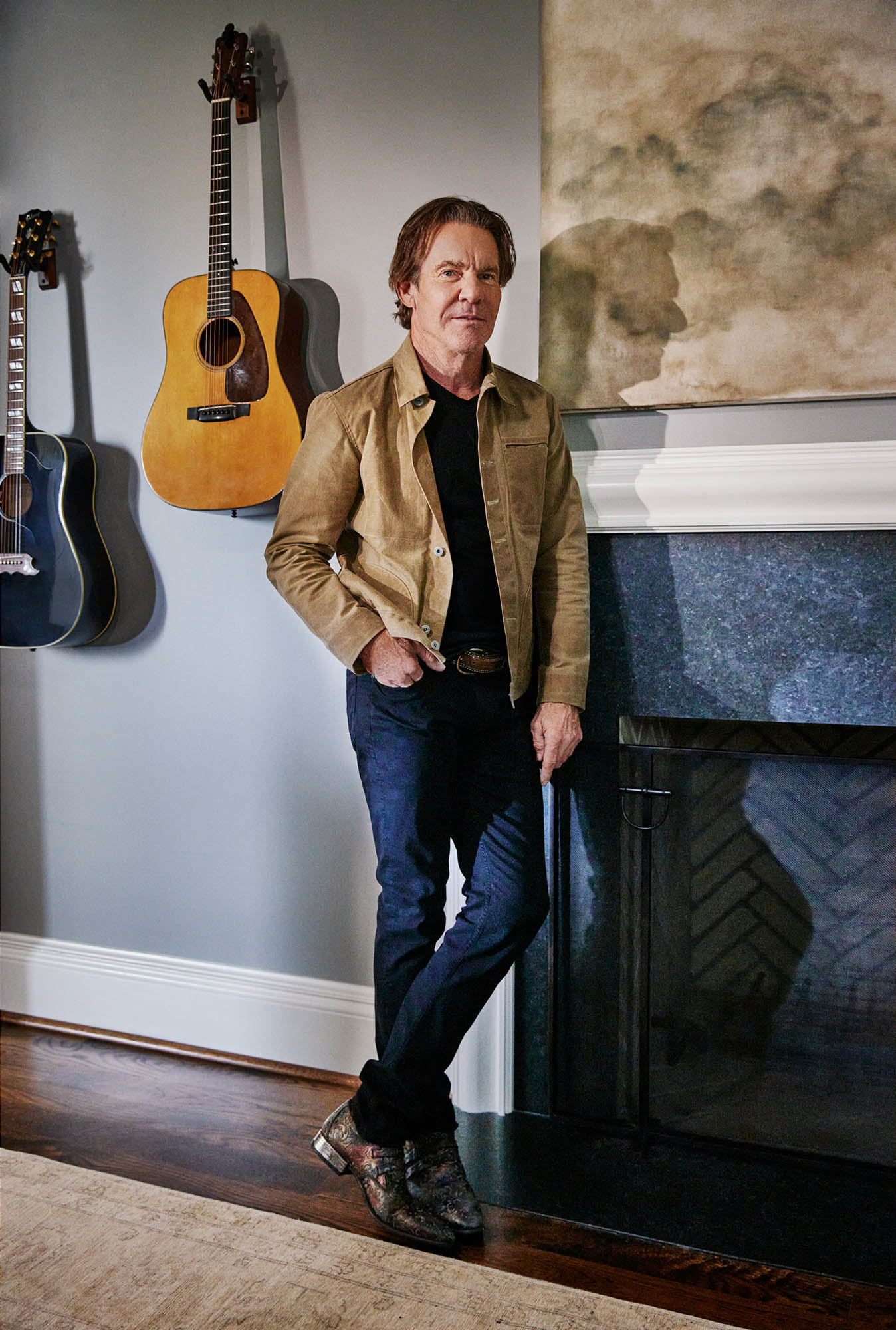 Dennis Quaid em sua casa em Nashville - Foto: Getty Images