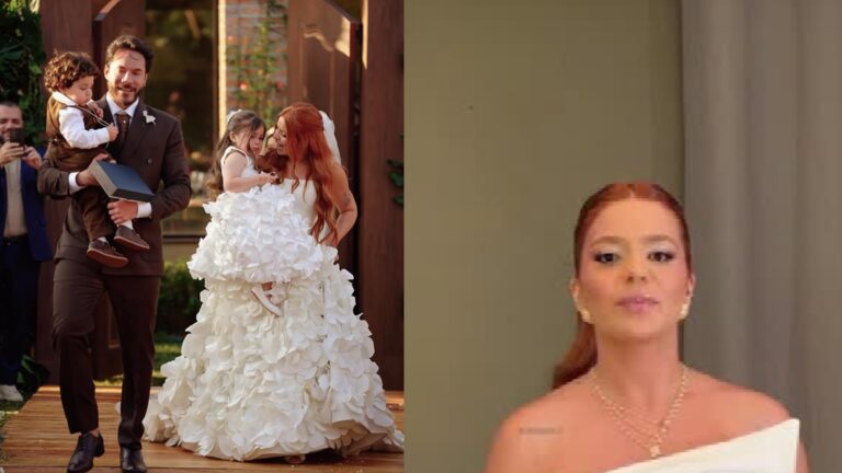 Casamento de Viih Tube e Eliezer: noiva troca vestido por modelo mais curto para curtir a festa
