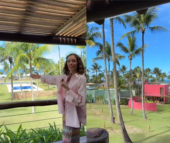 Fabiana Justus mostra resort na Bahia - Instagram