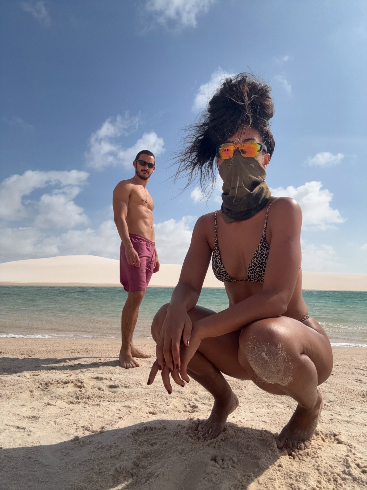 Ramille e Filipe Bragança nos Lençóis Maranhenses - Foto: Reprodução / Instagram