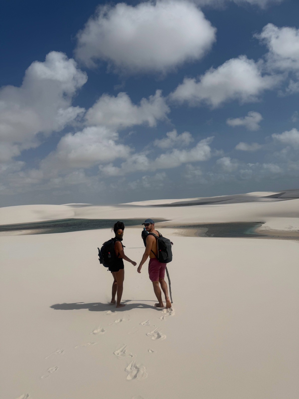 Ramille e Filipe Bragança nos Lençóis Maranhenses - Foto: Reprodução / Instagram