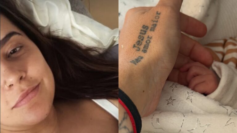 Lauana Prado posta novas fotos do filho recém-nascido e emociona com relato sobre a maternidade