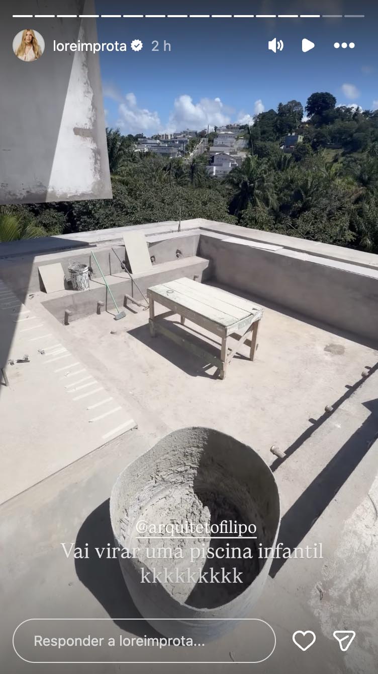 Hidromassagem gigante da nova mansão de Lore Improta - Foto: Reprodução / Instagram