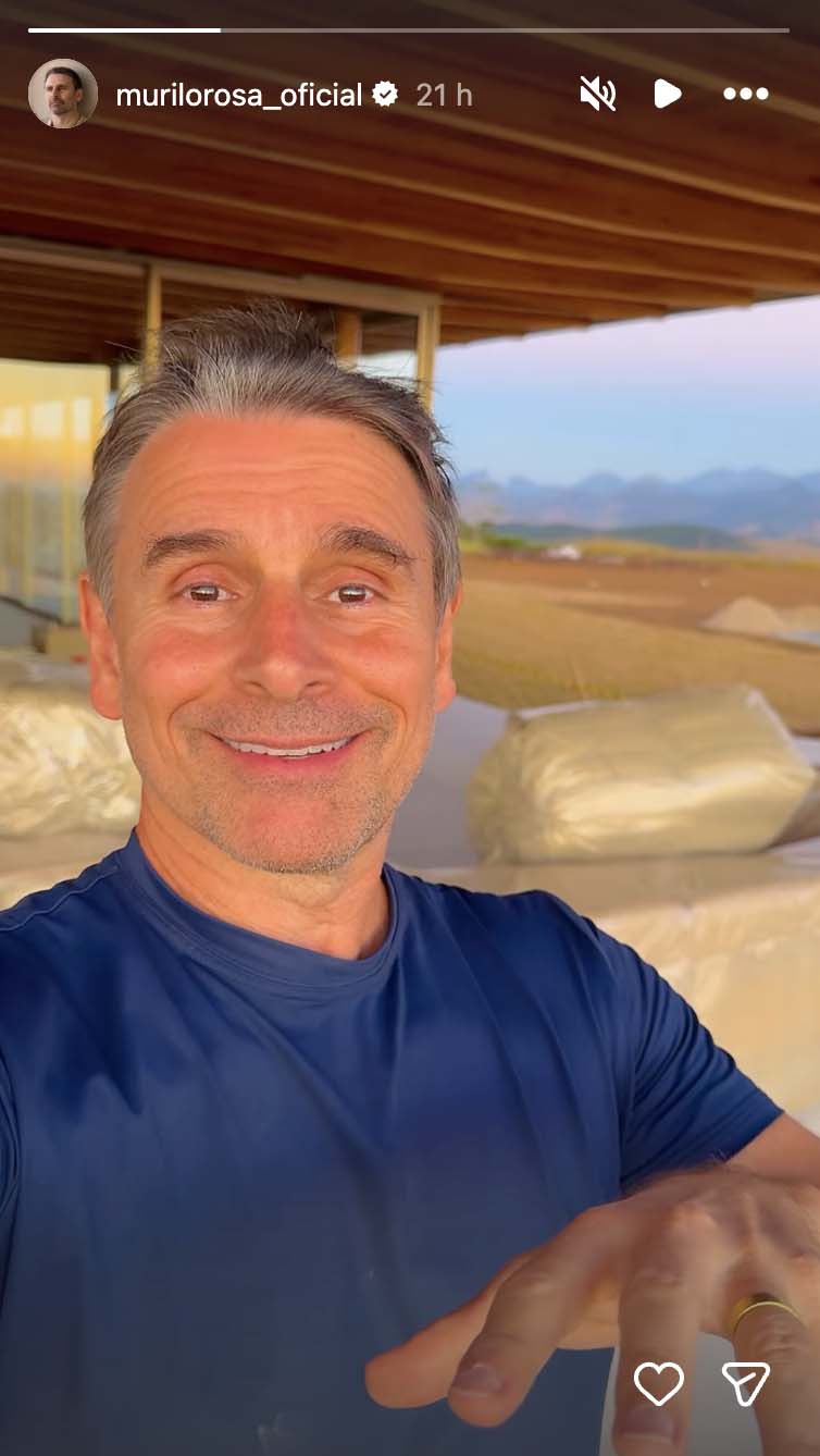 Murilo Rosa mostra a vista de seu rancho - Foto: Reprodução / Instagram