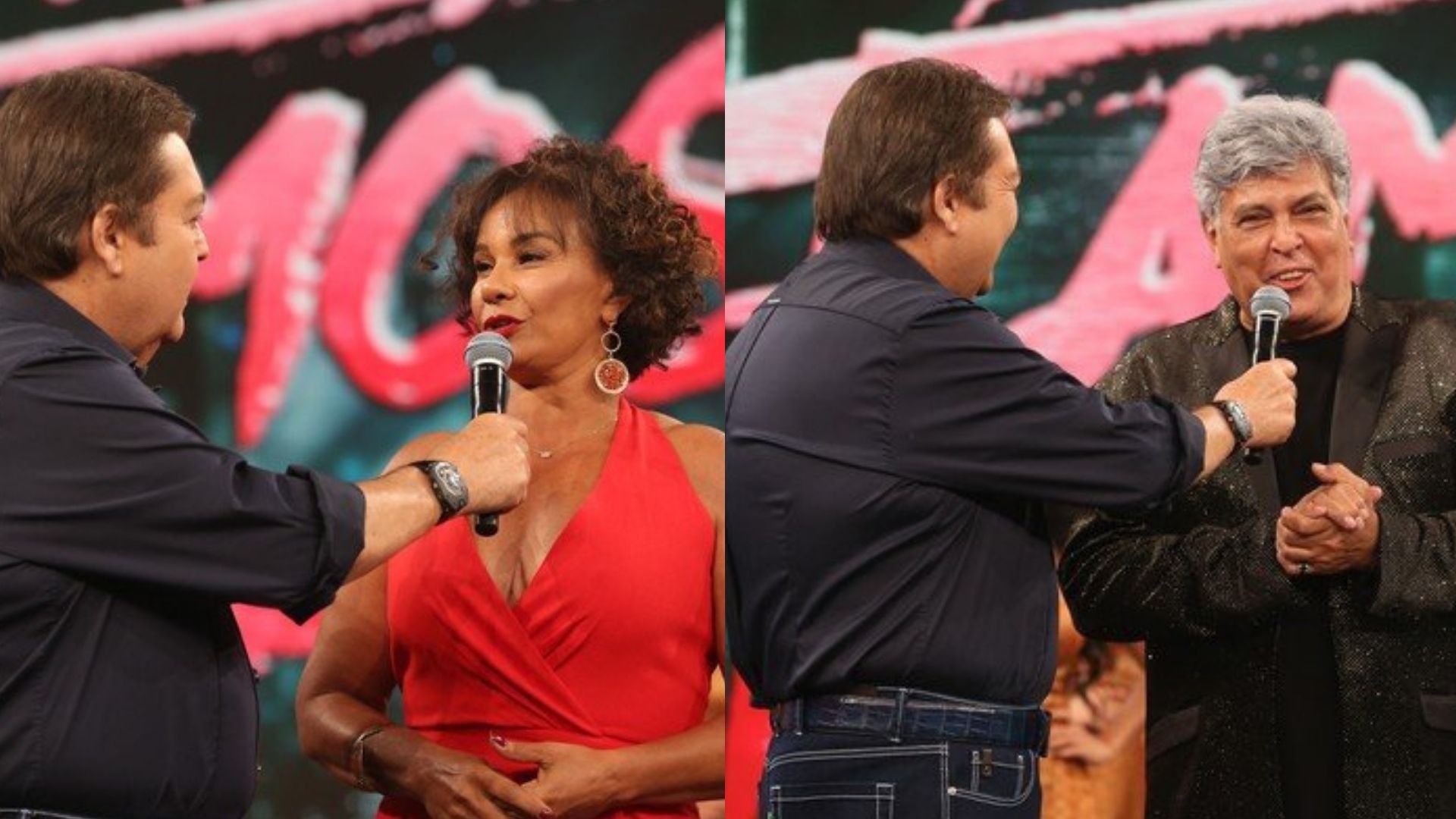 Solange Couto e Sidney Magal se reencontraram no Dança dos Famosos - Foto: Carol Caminha / Gshow
