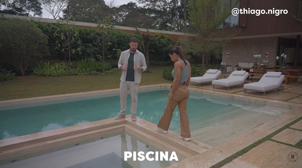 Nova mansão de Thiago Nigro e Maíra Cardi — Foto: Youtube