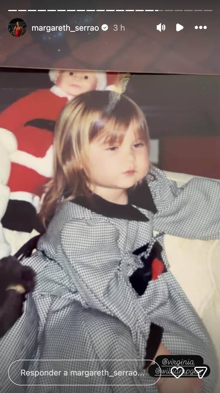 Foto de Virginia na infância - Foto: Reprodução / Instagram
