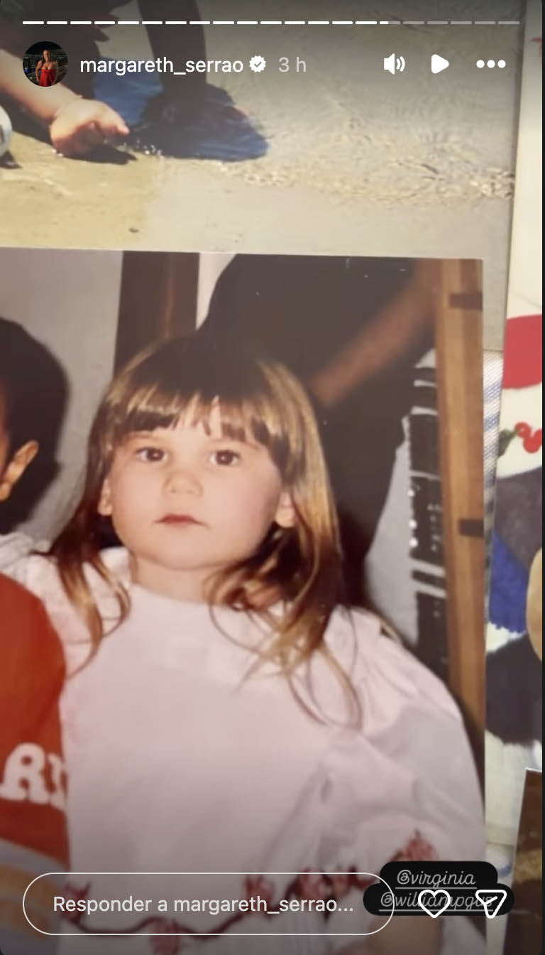 Foto de Virginia na infância - Foto: Reprodução / Instagram