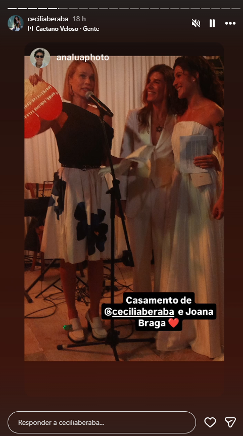 Casamento de Cecilia Beraba e Joana Braga - Foto: Reprodução/Instagram
