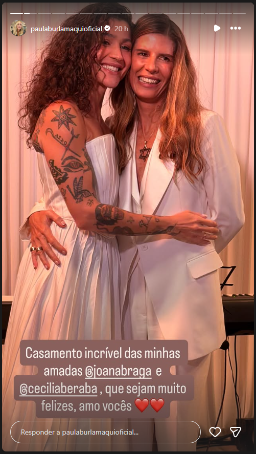 Casamento de Cecilia Beraba e Joana Braga - Foto: Reprodução/Instagram
