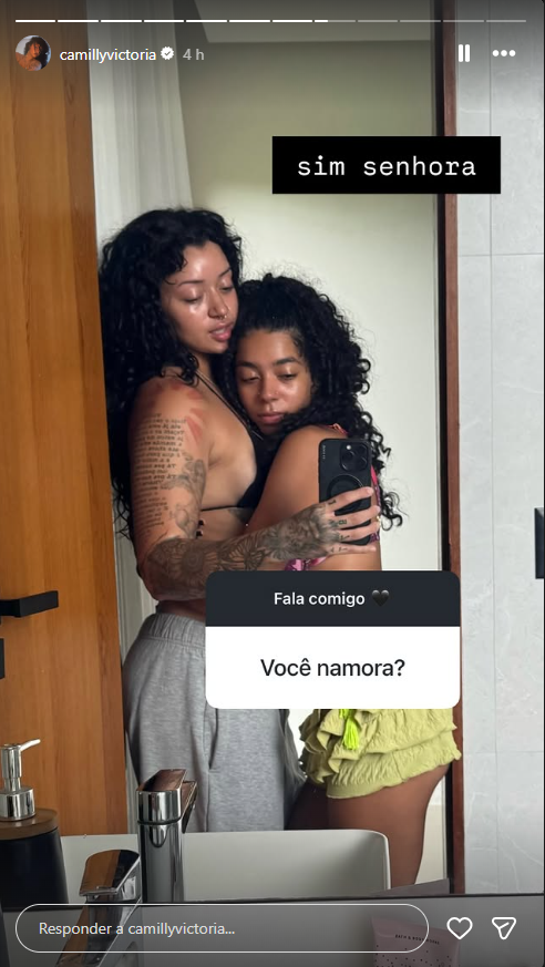 Storie Camilly Vitória - Foto: Reprodução/Instagram