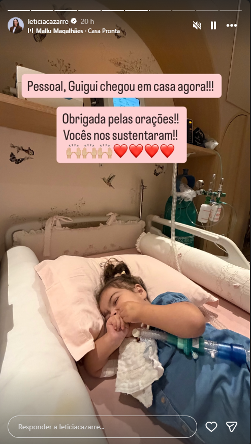 Storie Letícia Cazarré - Foto: Reprodução/Instagram