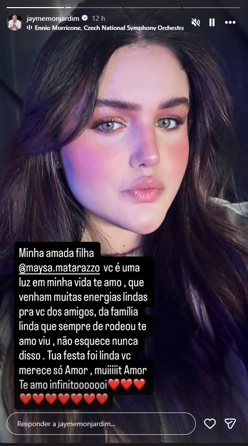 Storie Jayme Monjardim - Foto: Reprodução/Instagram