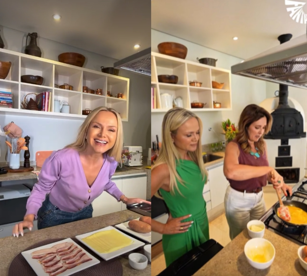 Cozinha sofisticada da mansão de Eliana - Foto: Reprodução/Instagram/TV Globo