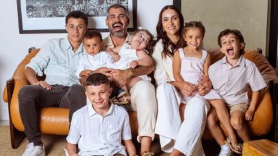 Rotina de Juliano Cazarré: como o ator cria 6 filhos à espera do 7º bebê