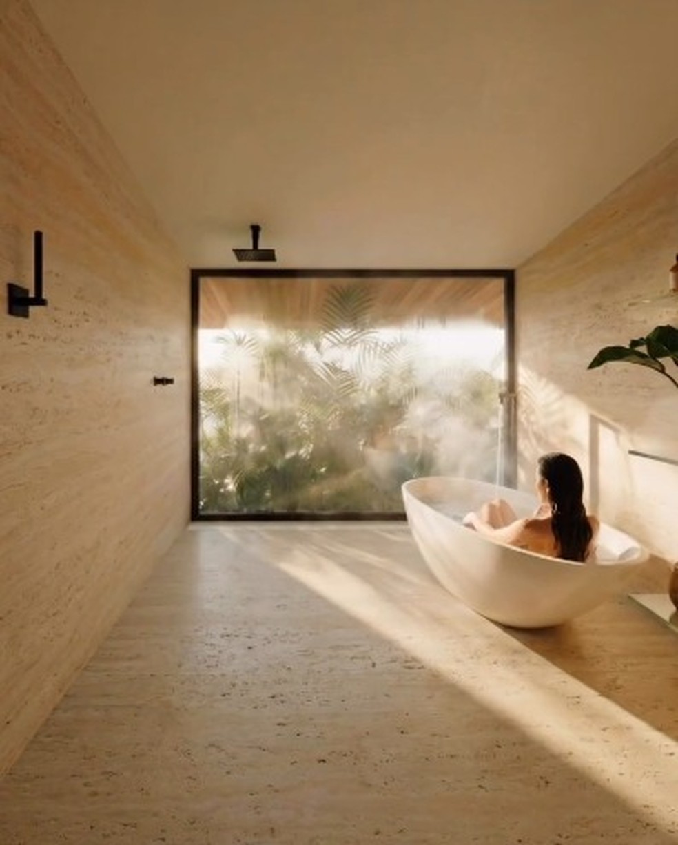 Mansão de Isabelle Nogueira terá banheiro com visão para a natureza - Foto: Reprodução/Arquivo Pessoal