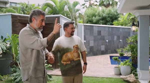 Marcos Mion visita mansão de Xand - Foto: Reprodução/TV Globo