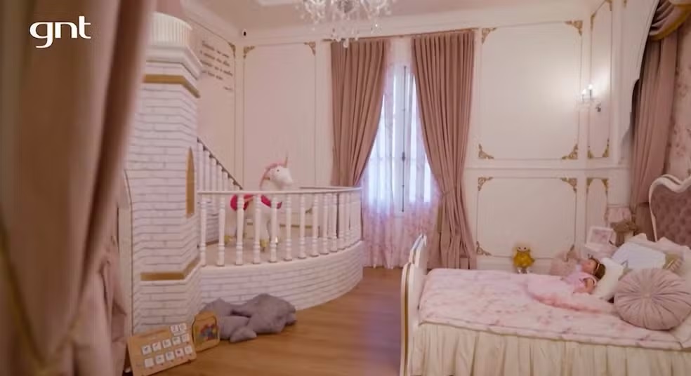 Quarto da filha de Sorocaba e Biah Rodrigues - Foto: Reprodução/GNT