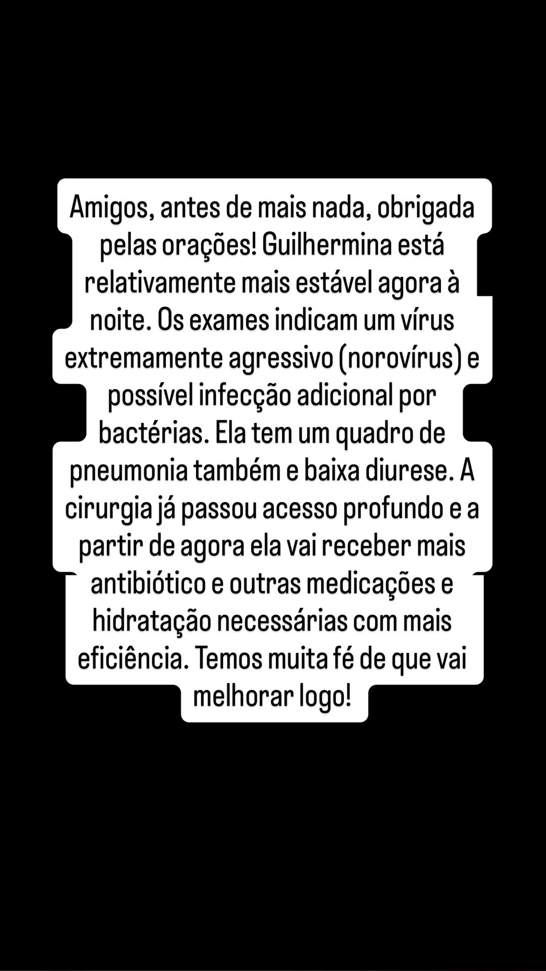Letícia Cazarré atualiza estado da filha de 4 anos — Foto: Reprodução/Instagram