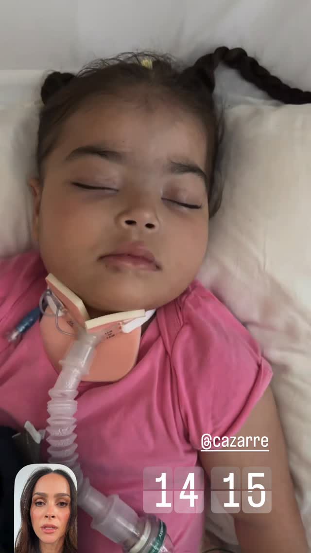 Letícia Cazarré atualiza estado da filha de 4 anos — Foto: Reprodução/Instagram